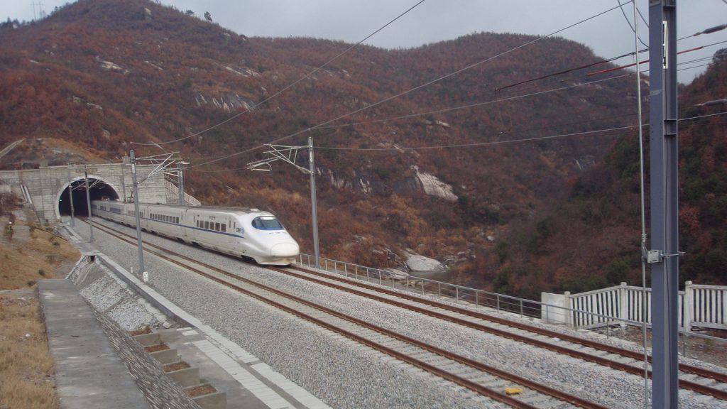 武汉 – 合肥高速铁路，中国